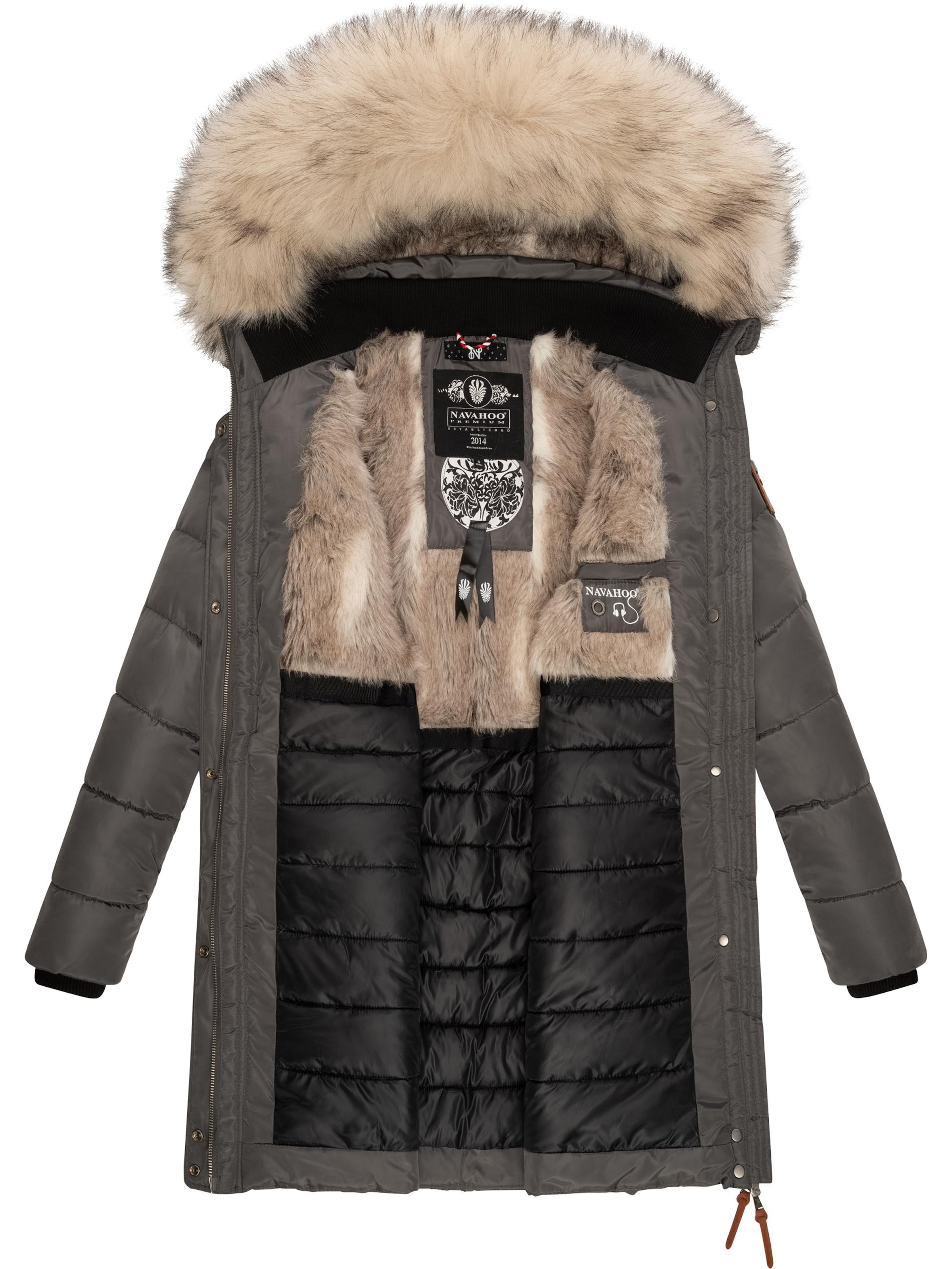 Palton de iarnă 'Paula' de la NAVAHOO pe gri