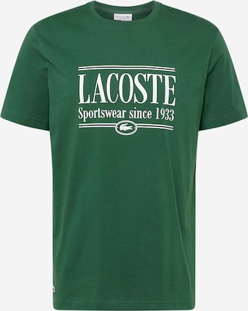 LACOSTE - Camisa em verde: frente