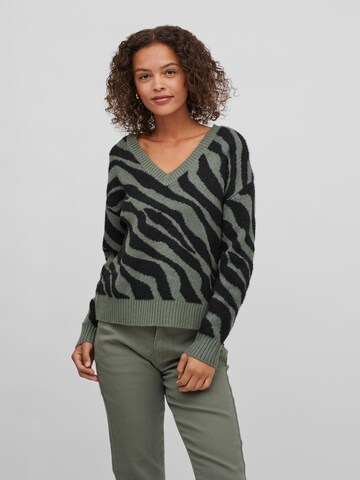 VILA Sweater 'RIL' in Green: front