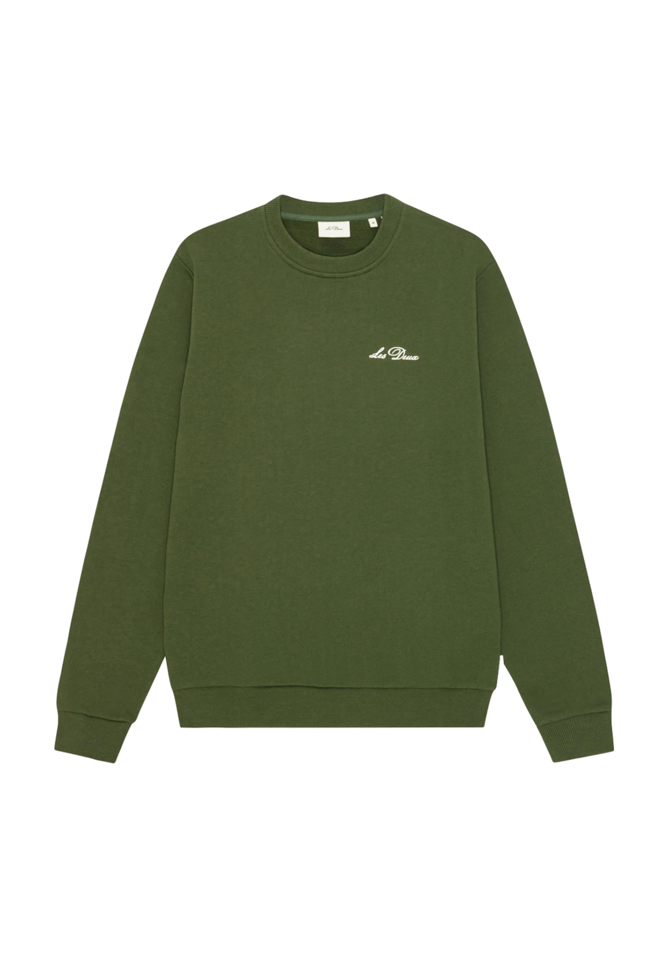 Les Deux Sweatshirt in Grün: Vorderseite