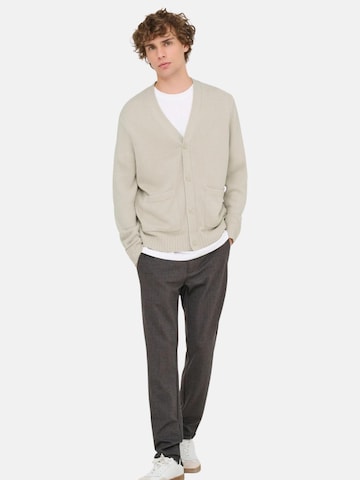 Only & Sons Sweater 'ONSMAJOR RLX' in Beige: front