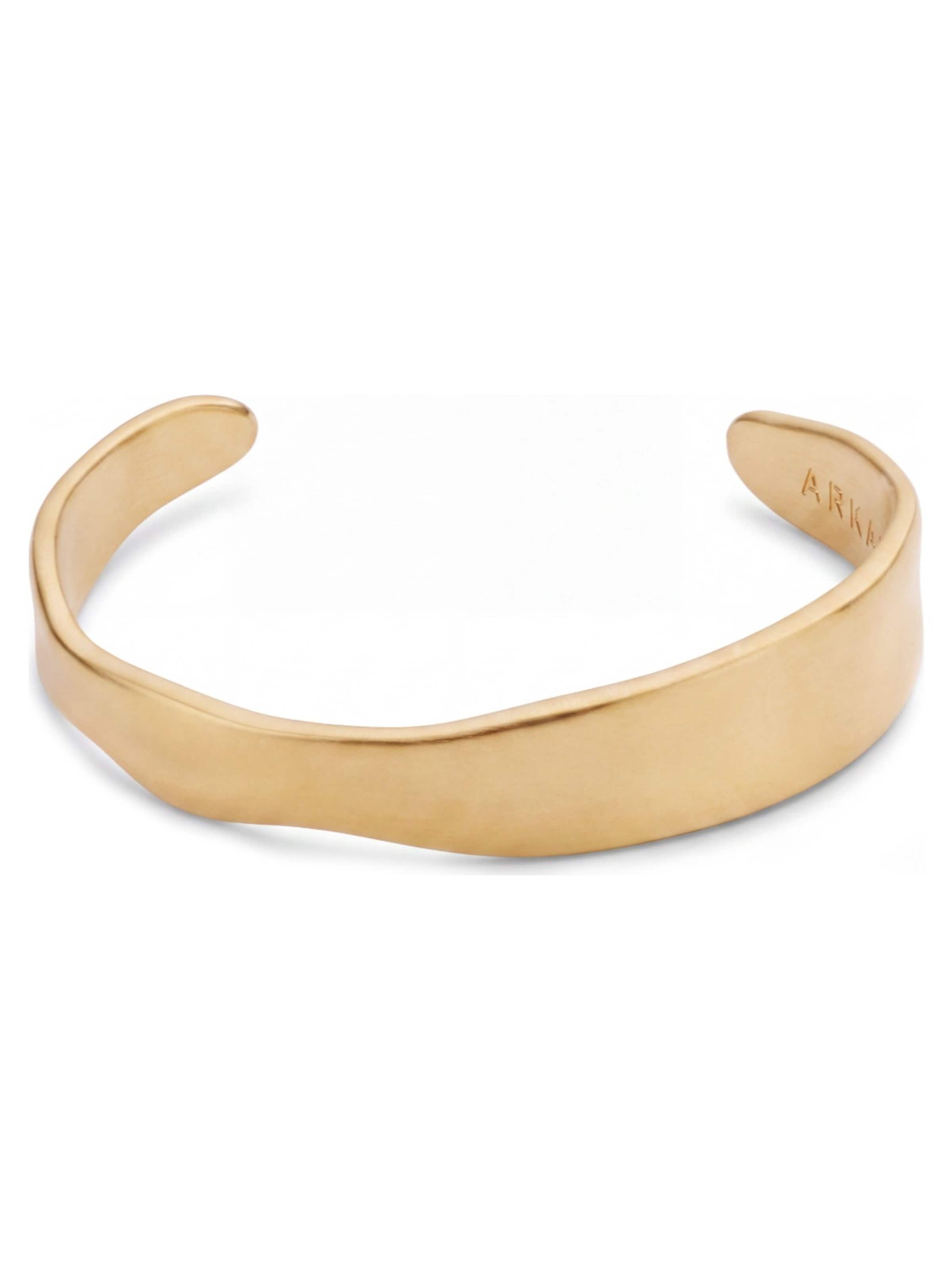 Arkai Armband 'Organic' in Goud: voorkant