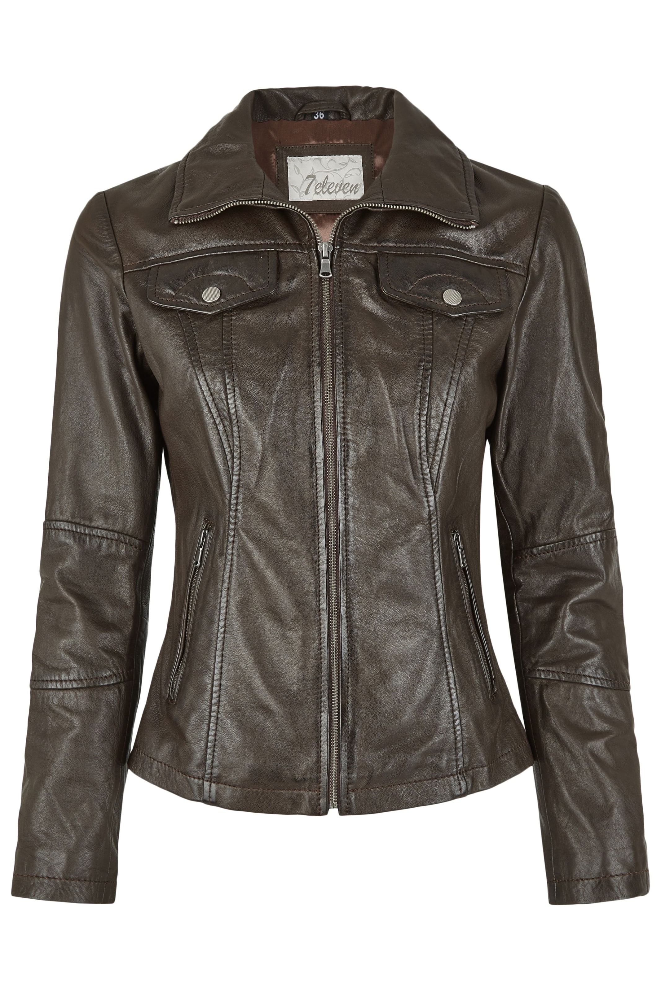 Veste mi-saison 'SEPria' 7ELEVEN en marron : devant