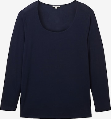 T-shirt Tom Tailor Women + en bleu : devant