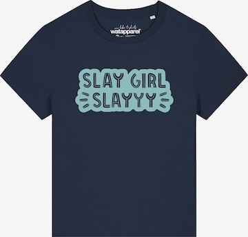 T-shirt 'Slay girl' Watapparel en bleu : devant