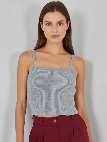 Bigdart Top 'Crop Top'‌‌‌‌‌‌‌‌‌ in Grau: Vorderseite