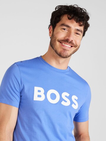 BOSS - Camisa 'Thinking 1' em azul