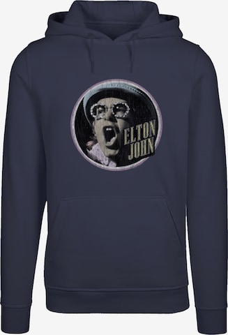 F4NT4STIC Sweatshirt 'Elton John Vintage Circle' in Blauw: voorkant