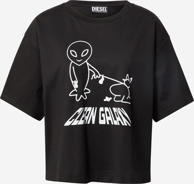 DIESEL T-shirt 'BOWLESS' en noir / blanc, Vue avec produit