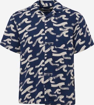 DEDICATED. Klasický střih Košile 'Marstrand' – modrá: přední strana