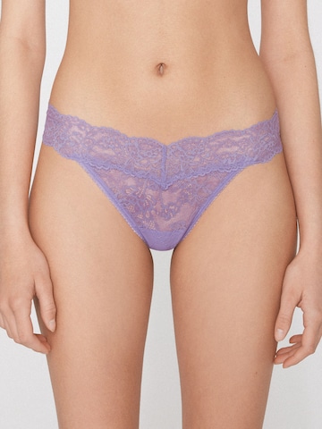 Tezenis Thong in Purple: front