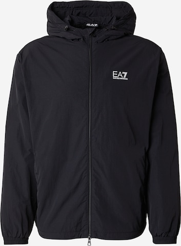 Veste mi-saison EA7 Emporio Armani en noir : devant