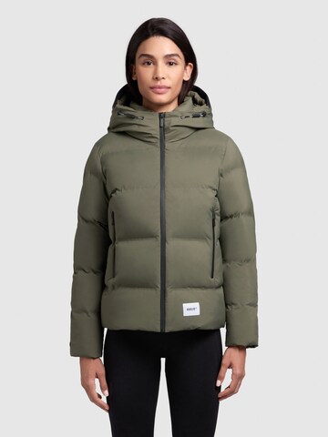 khujo Winterjas 'Liev2' in Groen: voorkant