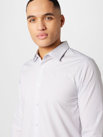 BURTON MENSWEAR LONDON Slim fit Business shirt in Grey