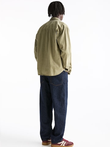 Pull&Bear Comfort Fit Hemd in Beige