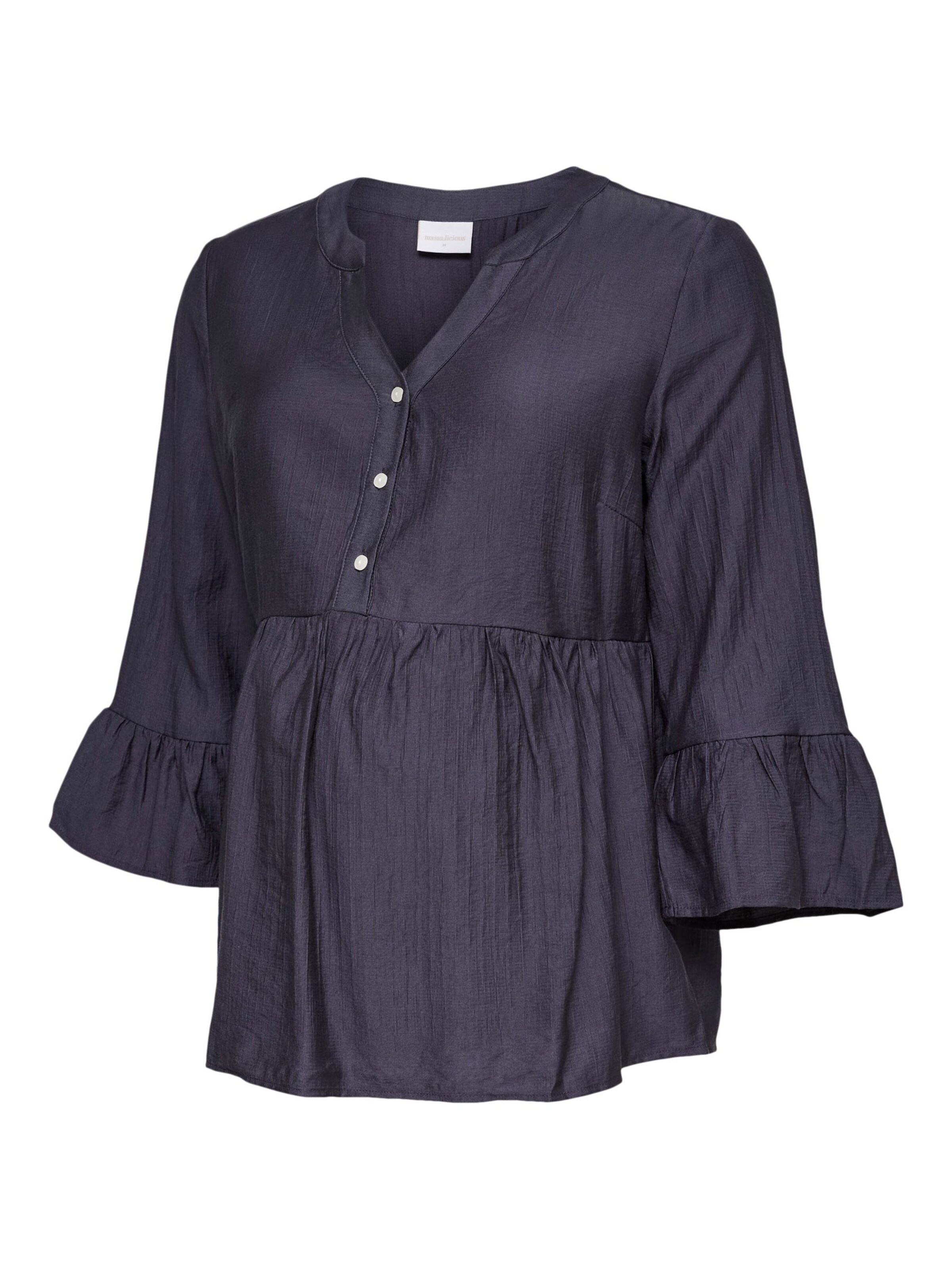 Chemisier MAMALICIOUS en bleu : devant