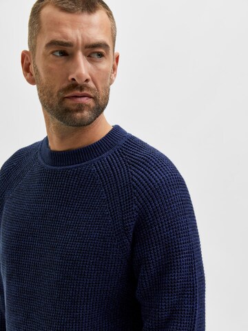 SELECTED HOMME Pullover 'Senni' in Blau