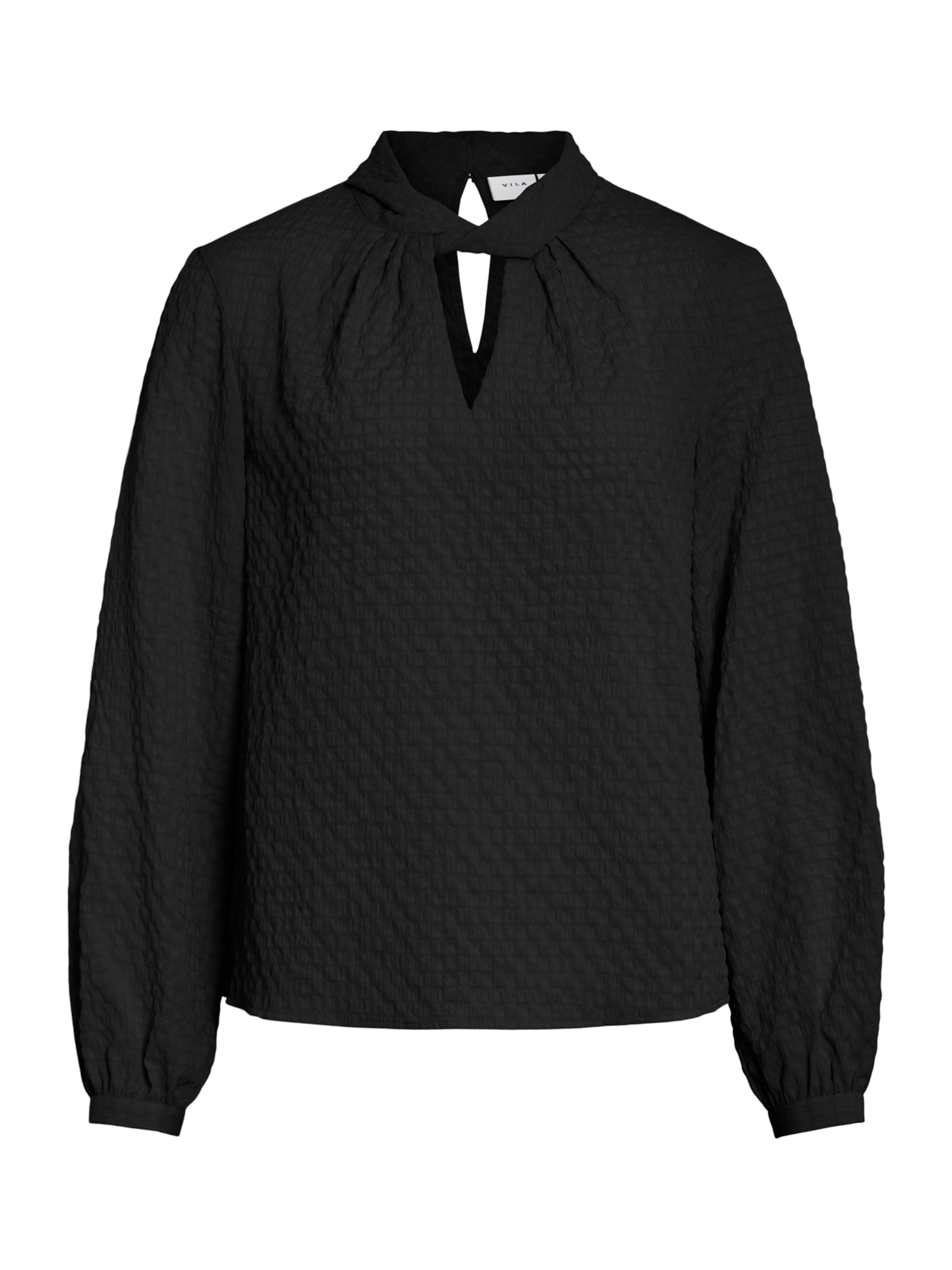 VILA Bluza &#x27;VIVEAMA&#x27; | črna barva: sprednja stran