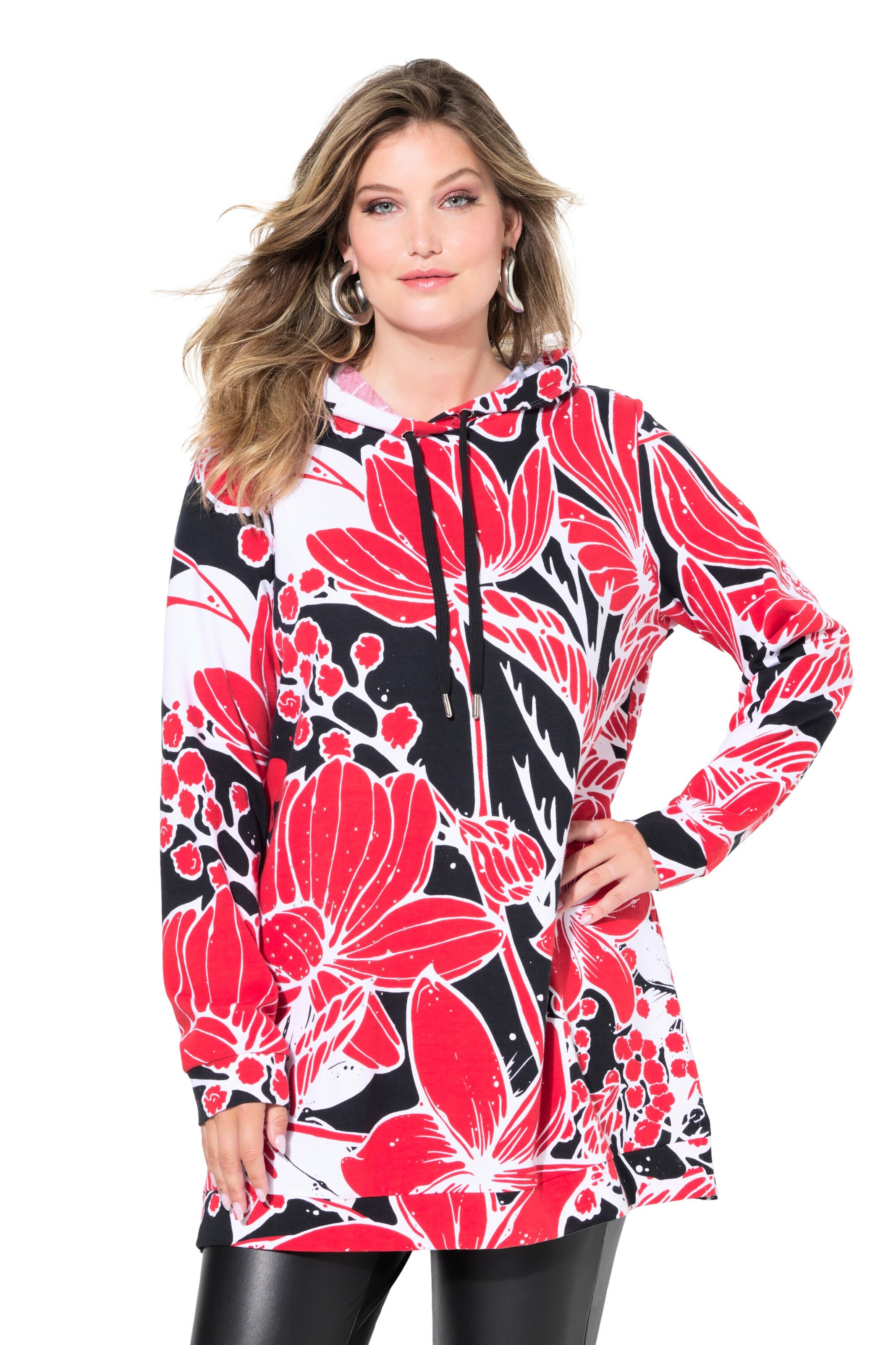 MIAMODA Sweatshirt in Rood: voorkant