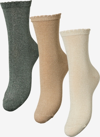 PIECES Socks 'PCSebby' in Beige: front