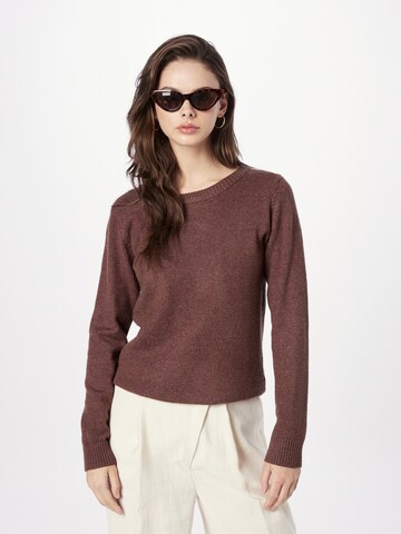 VILA Sweater 'Ril' in Brown: front