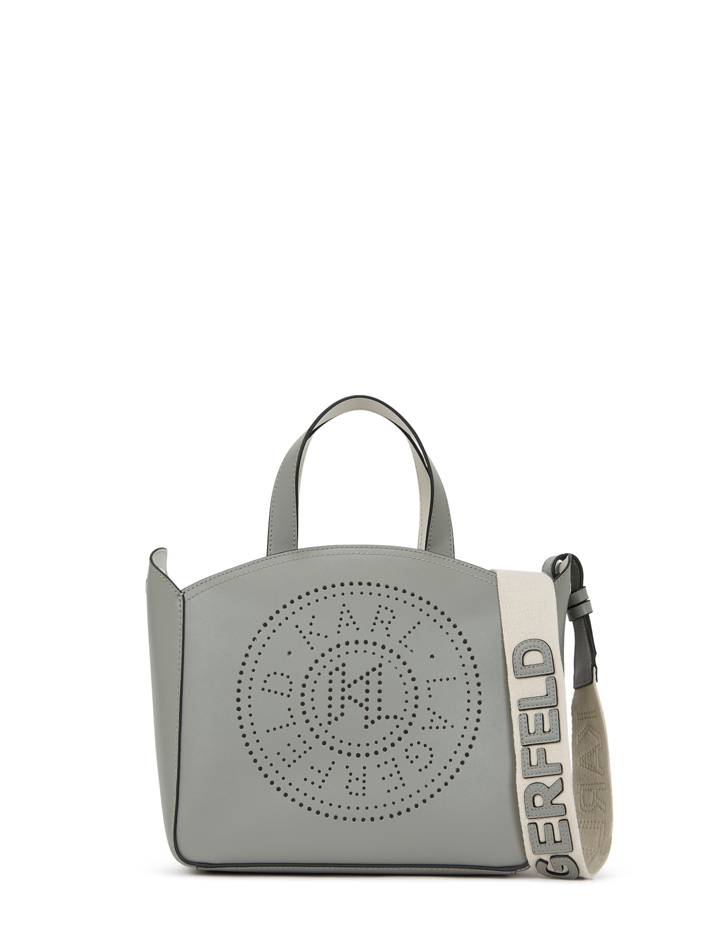 Karl Lagerfeld Handtasche in Grau: Vorderseite