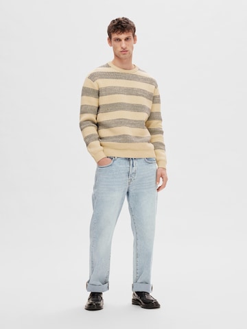 Pull-over 'Stan' SELECTED HOMME en beige