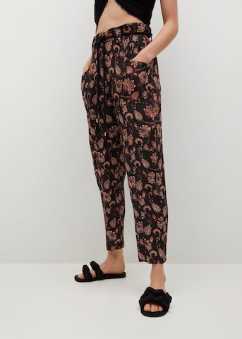 Regular Pantalon 'Maldi' MANGO en noir : devant