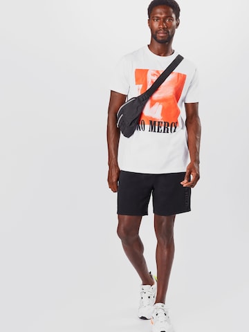 Mister Tee Regular fit Shirt 'No Mercy' in Wit