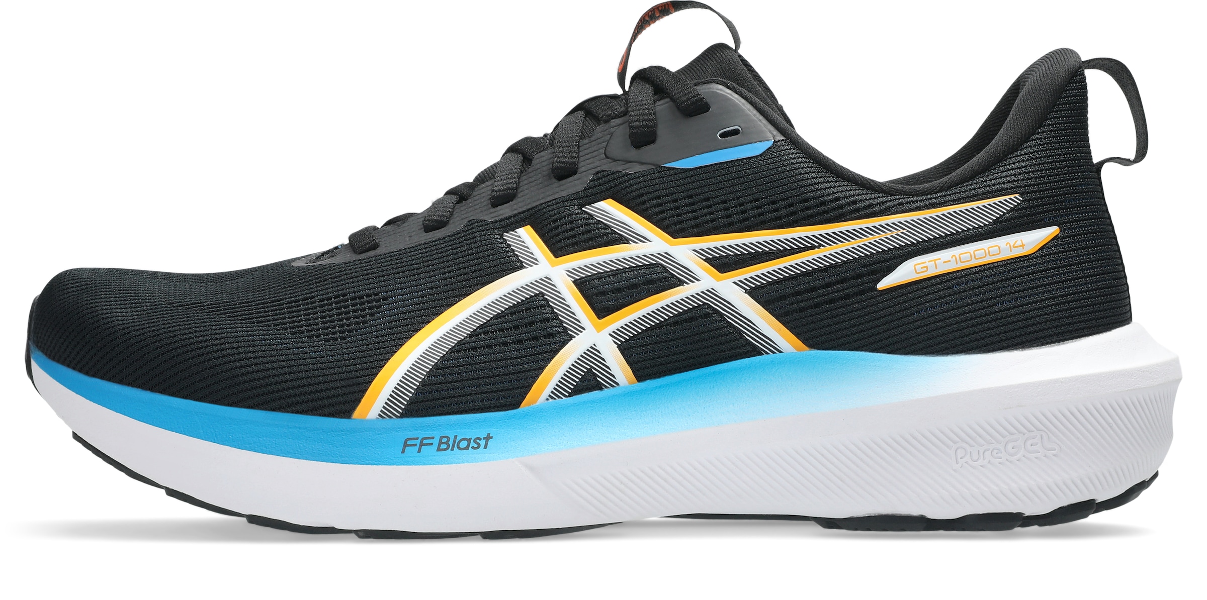 ASICS Running Shoes 'GT-1000 14' in Black: front