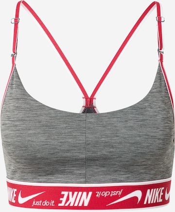 NIKE Sports Bra in Grey: front