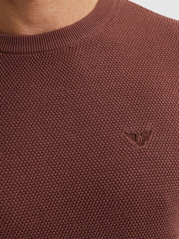 PME Legend Tröja 'Pullover with waffle texture' i brun