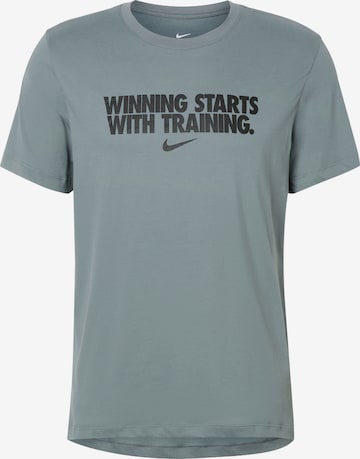 NIKE Funkcionális felső 'WINNING' - szürke: elől