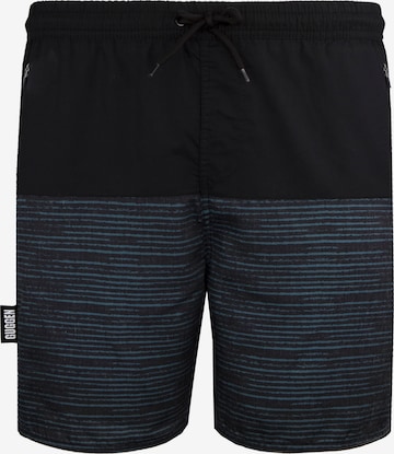 Guggen Mountain Board Shorts 'Badehose 1803-4' in Black: front