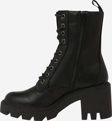 Bianco Lace-Up Ankle Boots 'GISELLA' in Black