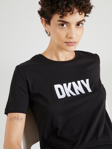 DKNY Μπλουζάκι 'FOUNDATION' σε μαύρο