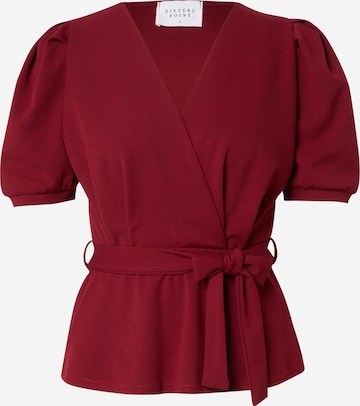 SISTERS POINT Bluse 'NASA-T' in Rot: Vorderseite