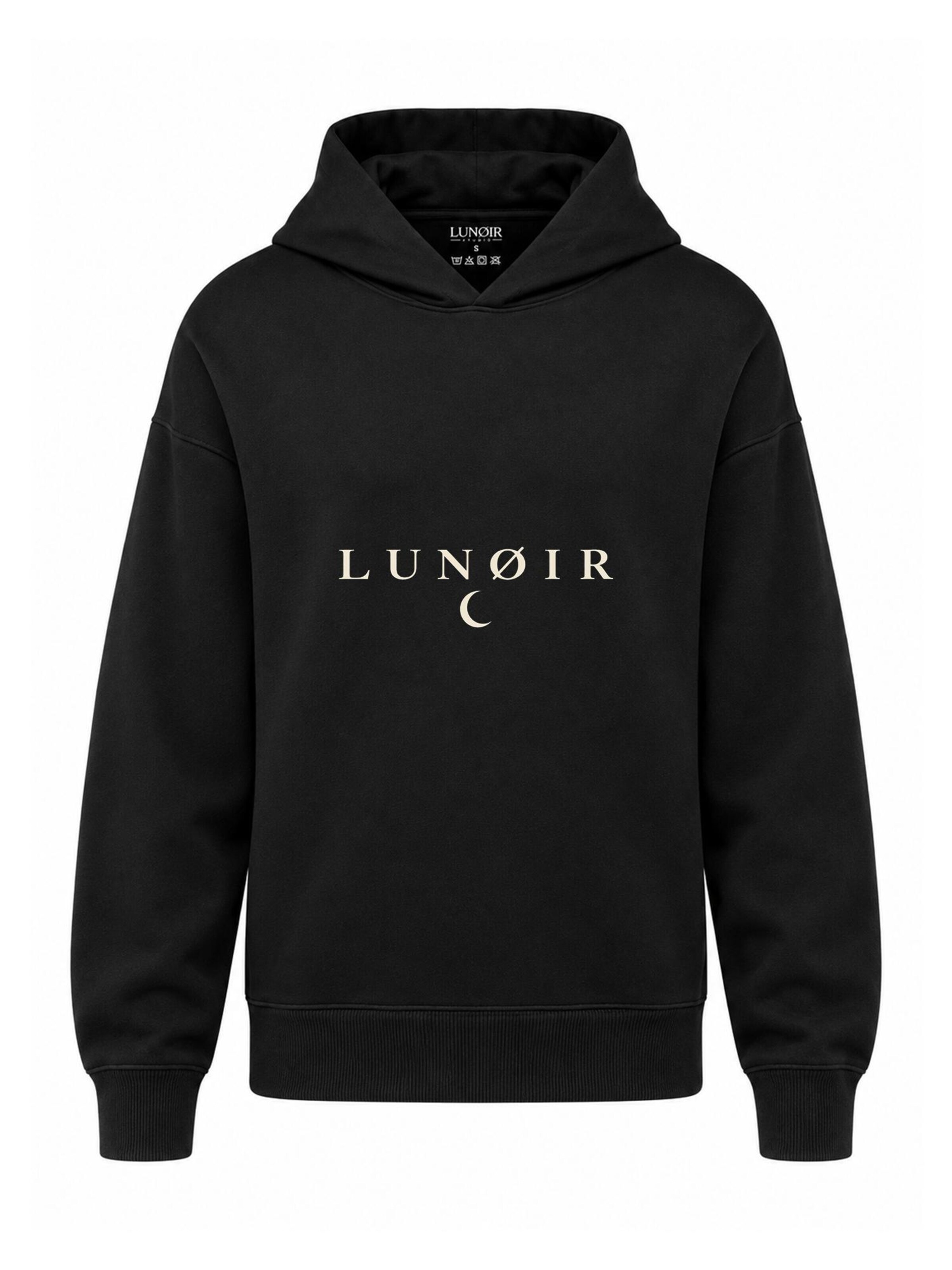 LUNØIR Studio Sweatshirt 'Only Loyalty Rule' in Zwart