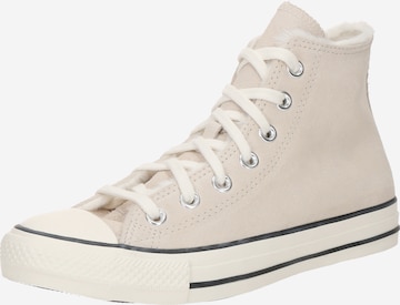 CONVERSE Korkeavartiset tennarit 'CTAS' värissä beige: etupuoli