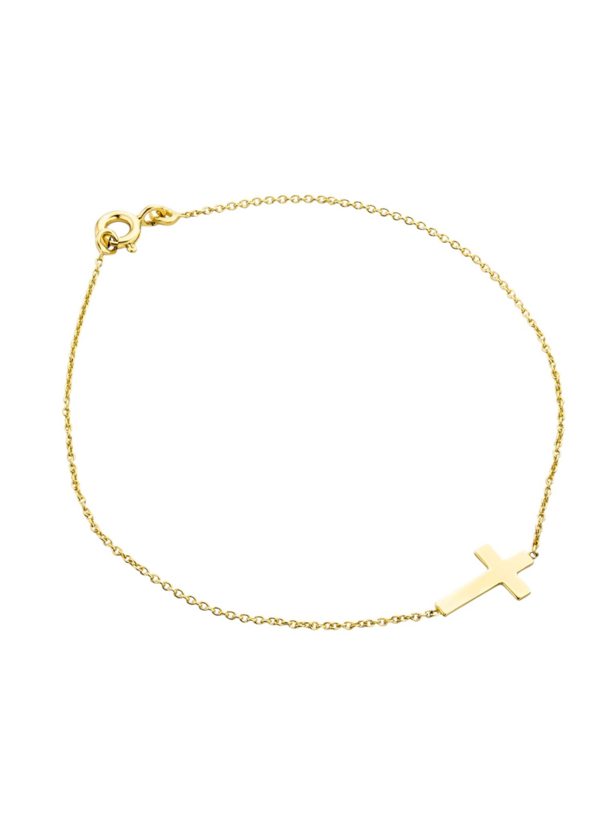 DIAMANT LETERNEL Armband 'Armband aus 375 Gelbgold' in Goud: voorkant