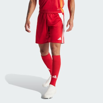 ADIDAS PERFORMANCE Regular Sportbroek 'Tiro 24' in Rood: voorkant