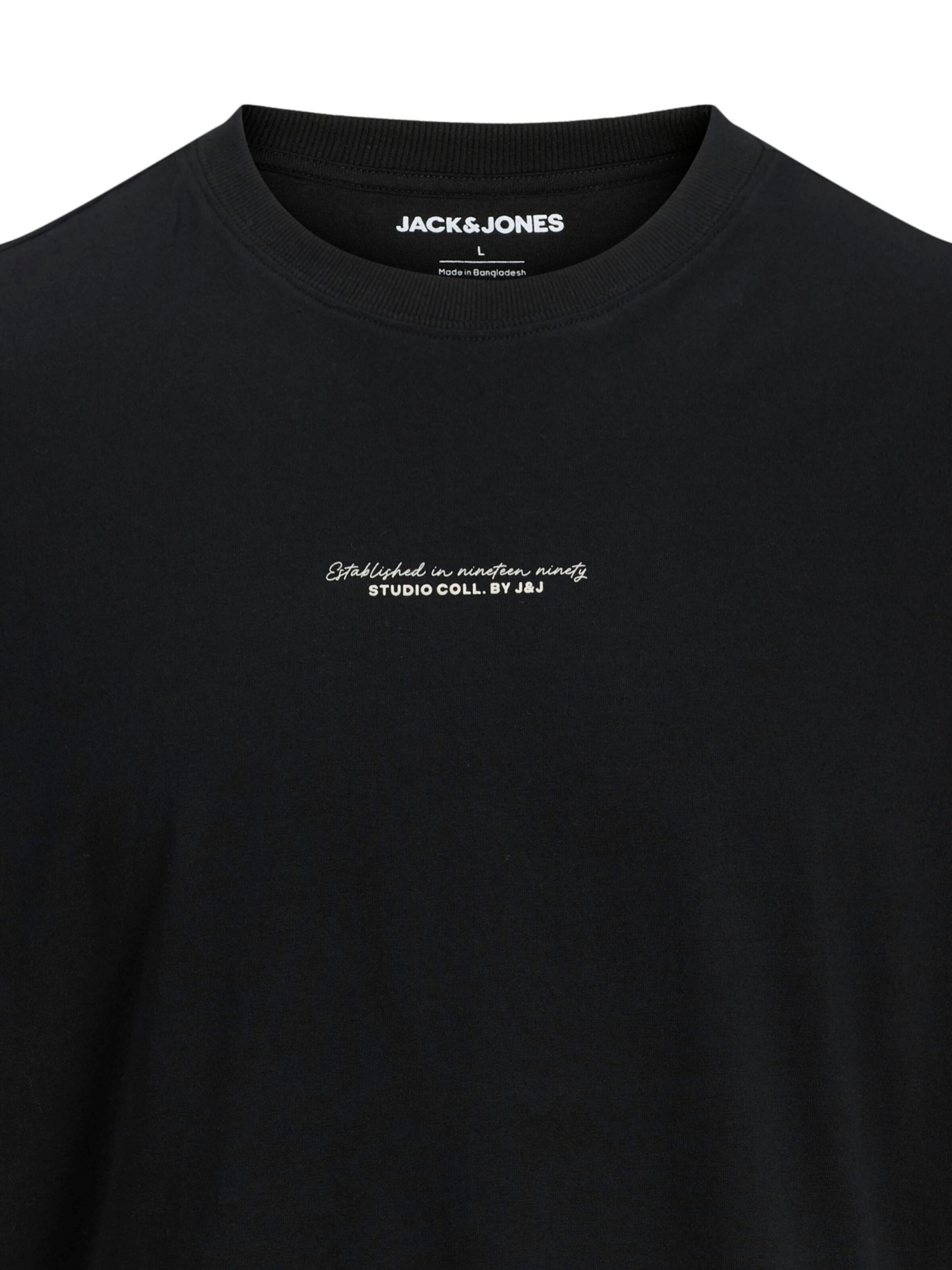 Maglietta 'Rikkie' di JACK & JONES in nero