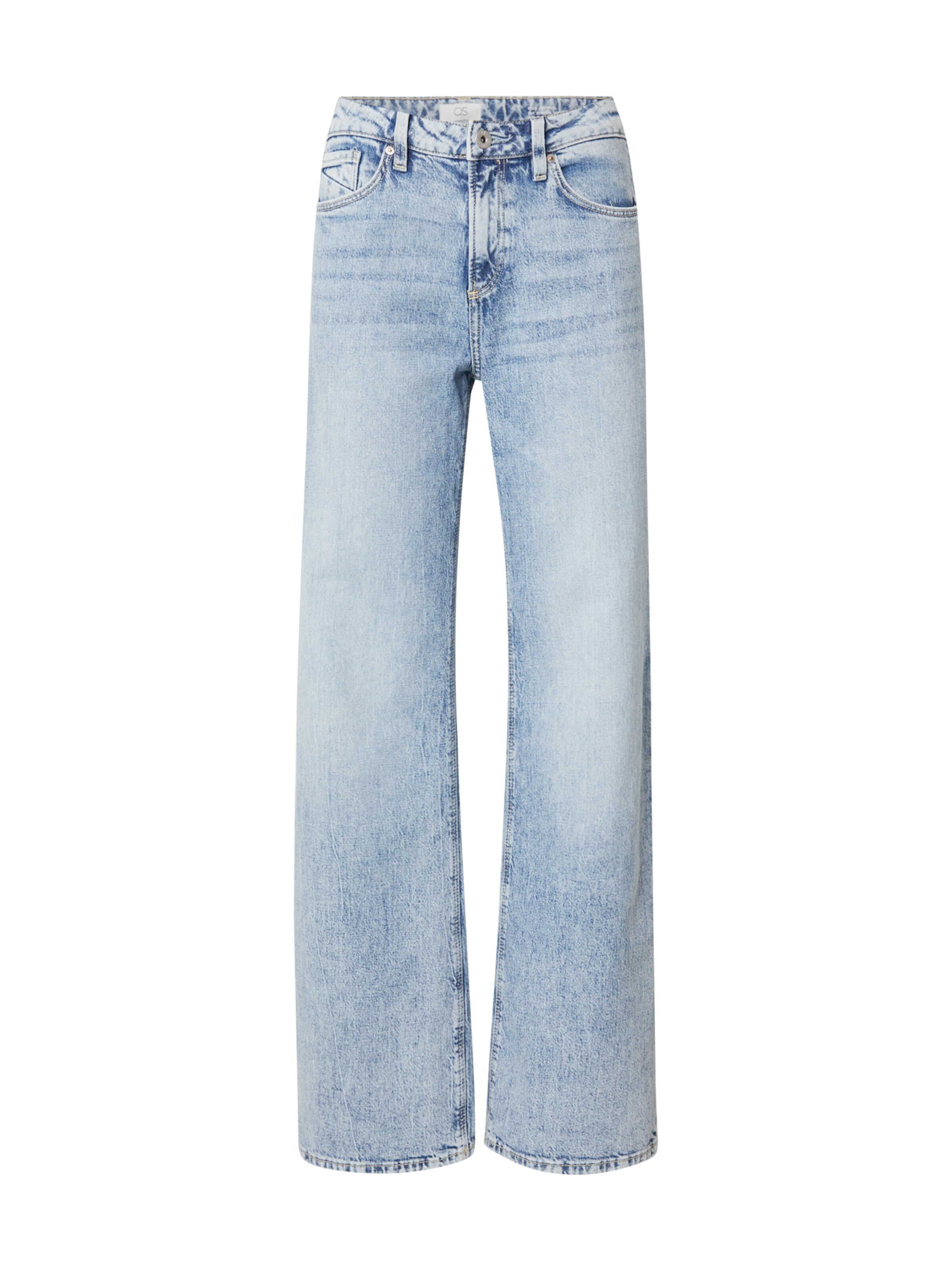 QS Široký strih Džínsy 'Catie' - Modrá: predná strana