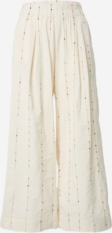 sessun Wide leg Pants in White: front