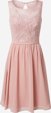 mascara Cocktail Dress in Pink: front