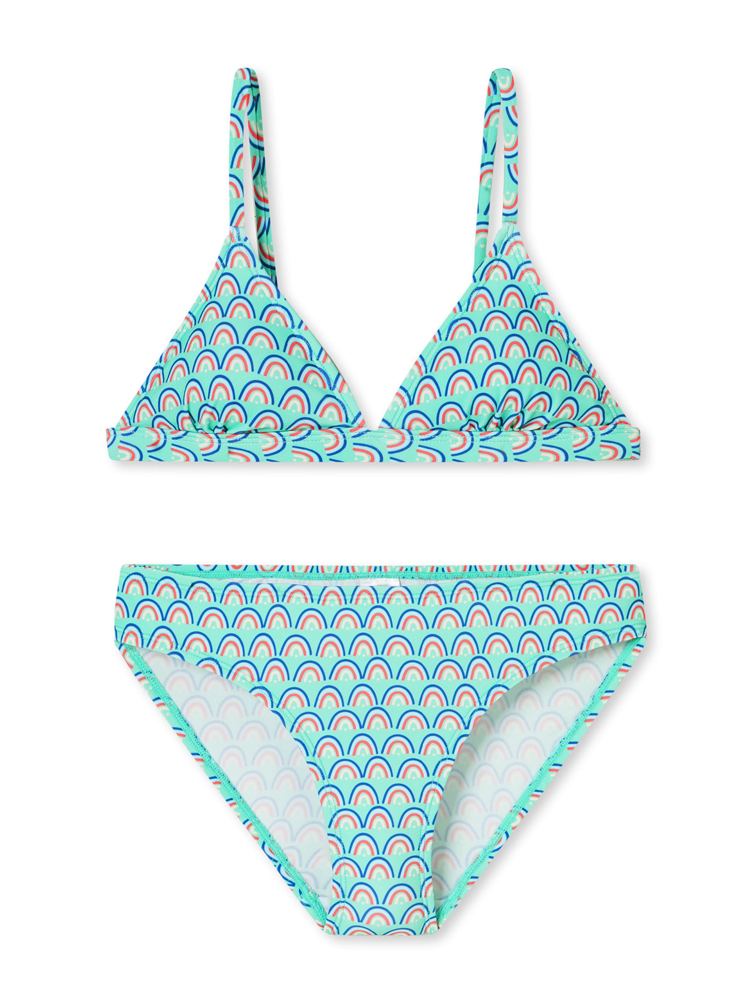 SCHIESSER T-shirt Bikini ' Aqua Teens Girls ' in Blauw: voorkant