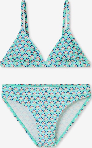 SCHIESSER T-shirt Bikini ' Aqua Teens Girls ' in Blauw: voorkant