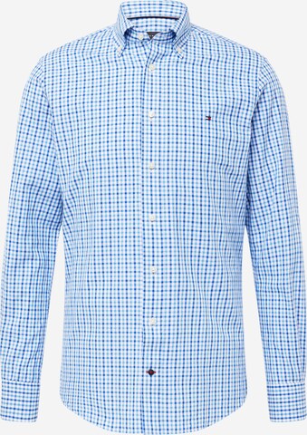 Coupe slim Chemise TOMMY HILFIGER en bleu : devant