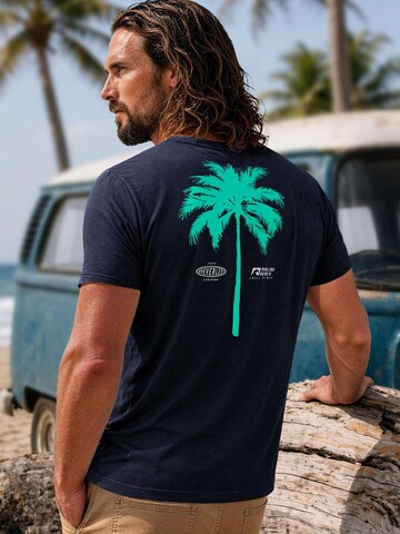Neverless Shirt 'Palme'‌‌‌‌‌‌‌‌ in Blau