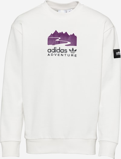 Bluză de molton ADIDAS ORIGINALS pe lila / negru / alb, Vizualizare produs
